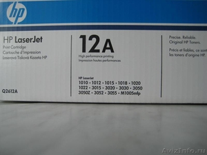 Картридж Q2612A, HP LaserJet 12A, оригинальный, новый в упаковке. - Изображение #2, Объявление #29847