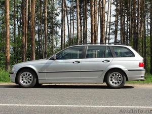 BMW 318i кузов Е46,touring 1,9л. Газ-бензин. Серебряный метал. - Изображение #1, Объявление #288674