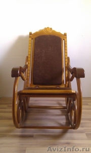 Кресло-качалка ручной работы hand made rock chair - Изображение #1, Объявление #728480